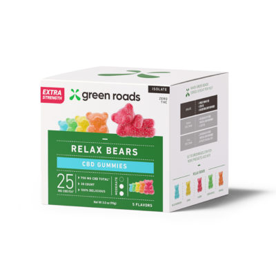 Green Roads Extra Strength Relax Bears (30ct) – 750mg