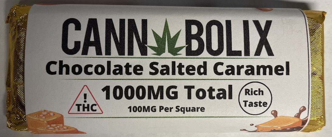 Cannabolix Delta-9 – Chocolate Salted Caramel Bar – 1000mg