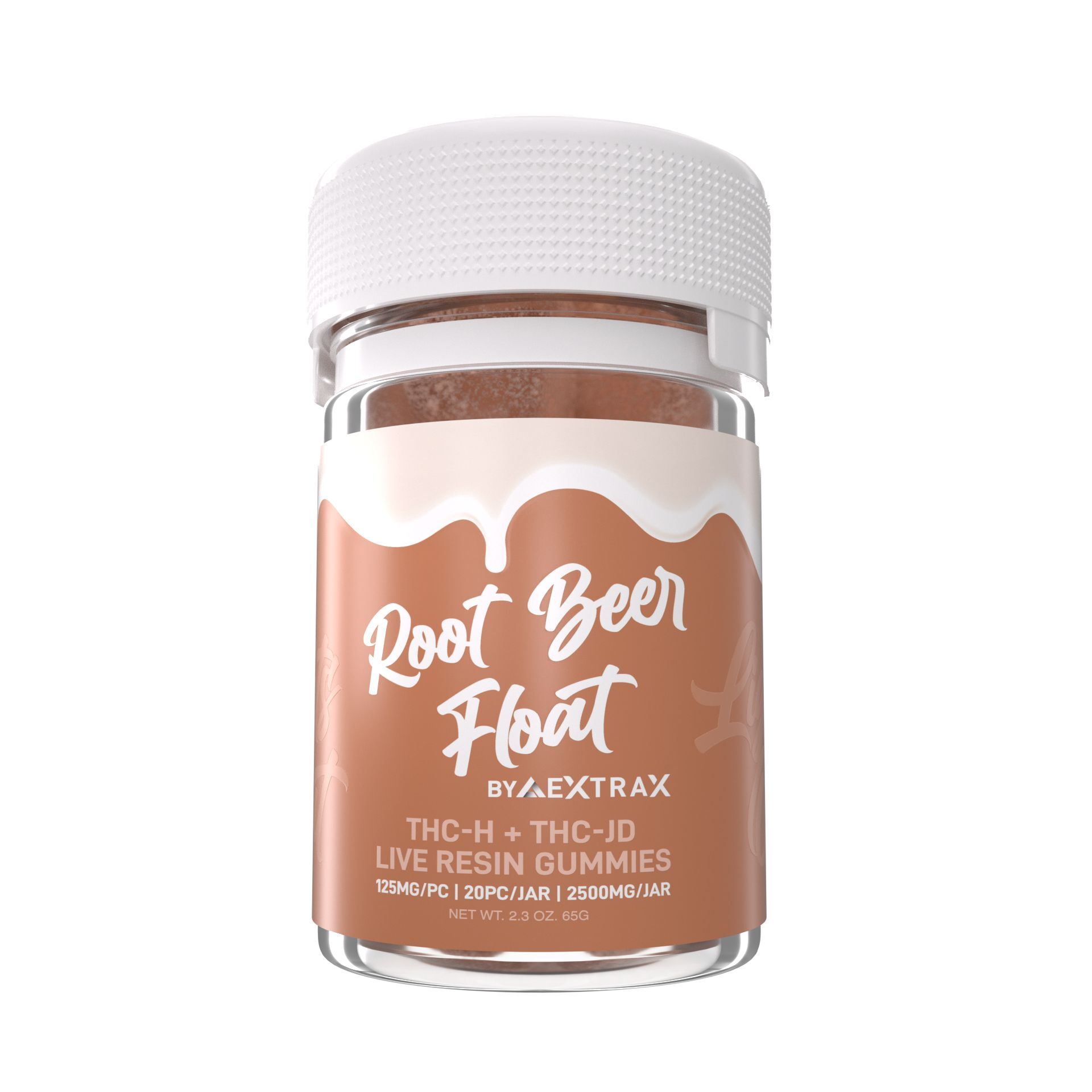 Root Beer Float THCh THCjd Gummies 3500mg