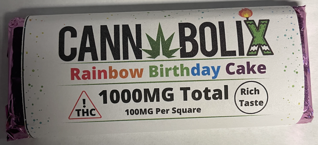 Cannabolix Delta-9 Rainbow Birthday Cake – 1000mg